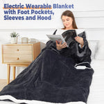 Wearable Heated Throw Blanket