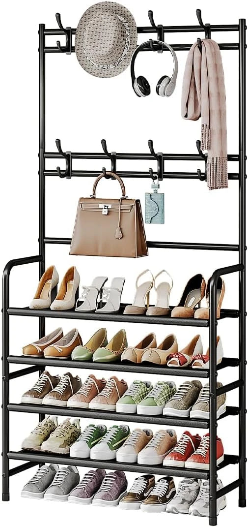 Standing Coat And Shoe Rack