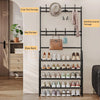 Standing Coat And Shoe Rack