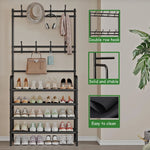 Standing Coat And Shoe Rack