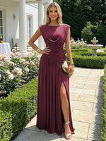 Convertible Ruched Maxi Dress