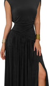 Convertible Ruched Maxi Dress